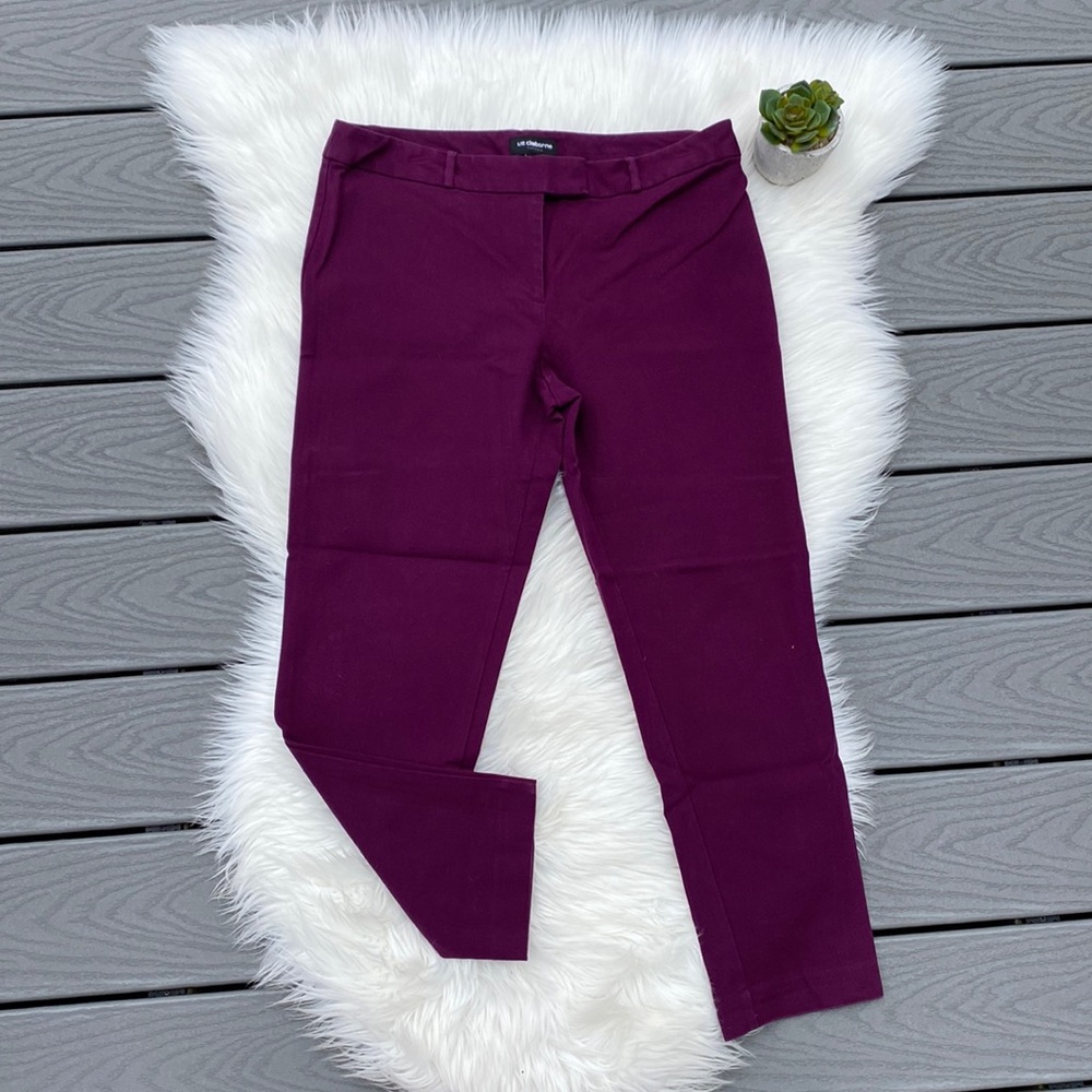 Liz Claiborne Emma classic purple dress pant